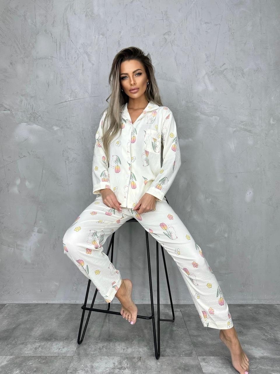 пижама домашний костюм,пижама со штанами,пижама женская с брюками,женская пижама,пижама из натурального хлопка