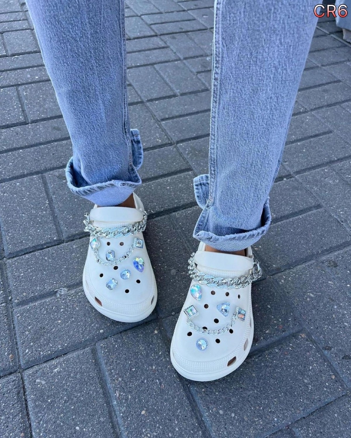 ,сабо со стразами,женские кроксы,модные кроксы, женская