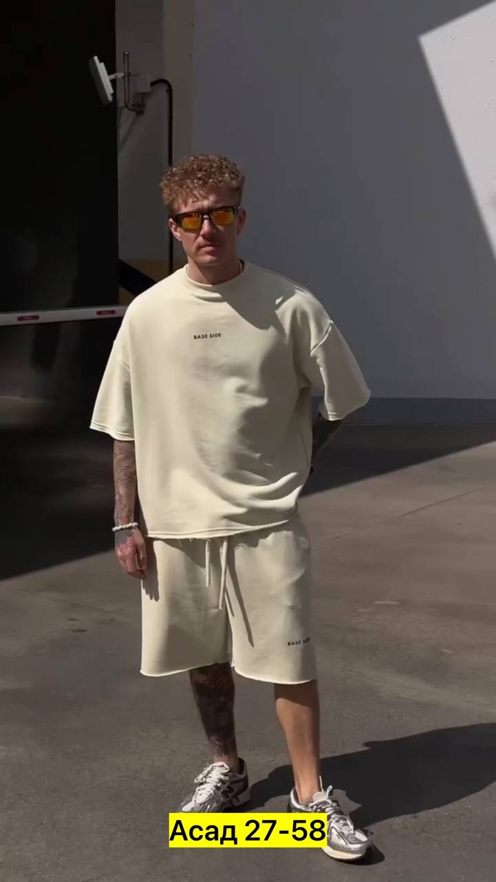 спортивный костюм летний мужской,мужской летний костюм,мужской спортивный костюм с шортами и футболкой,костюм повседневный,костюм оверсайз мужской