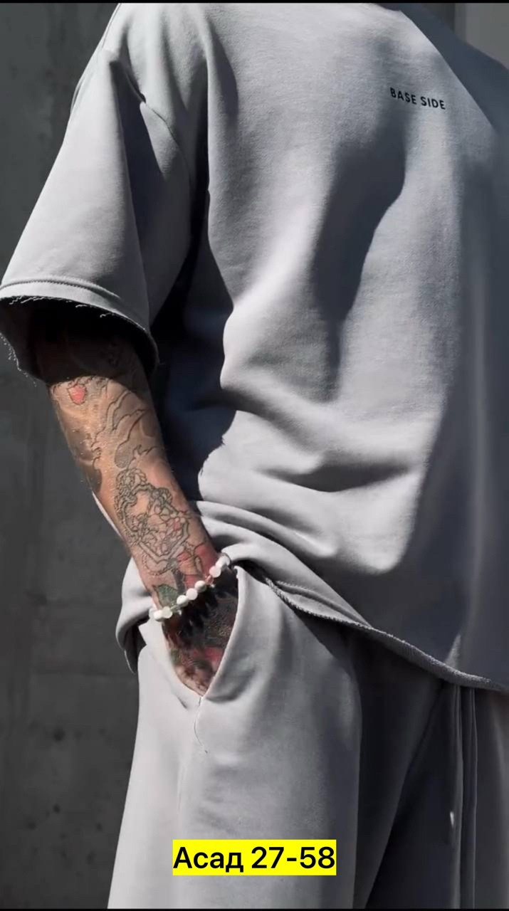 спортивный костюм летний мужской,мужской летний костюм,мужской спортивный костюм с шортами и футболкой,костюм повседневный,костюм оверсайз мужской