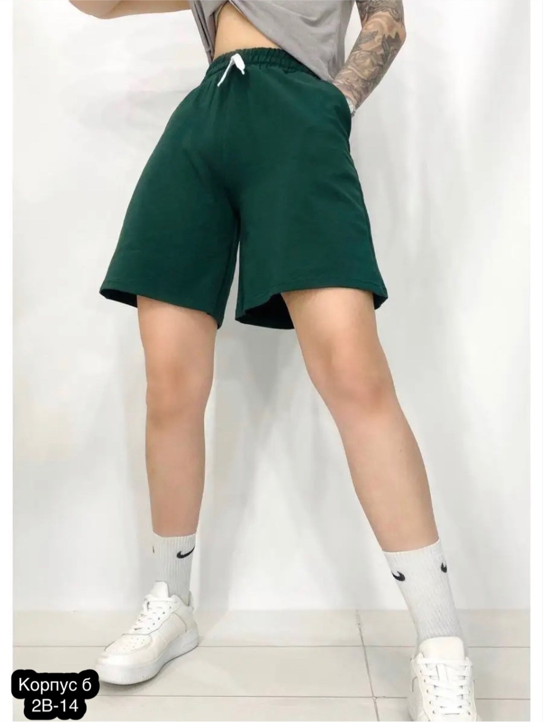 женские шорты,шорты трикотажные,повседневные шорты,шорты зеленые,шорты спортивные женские