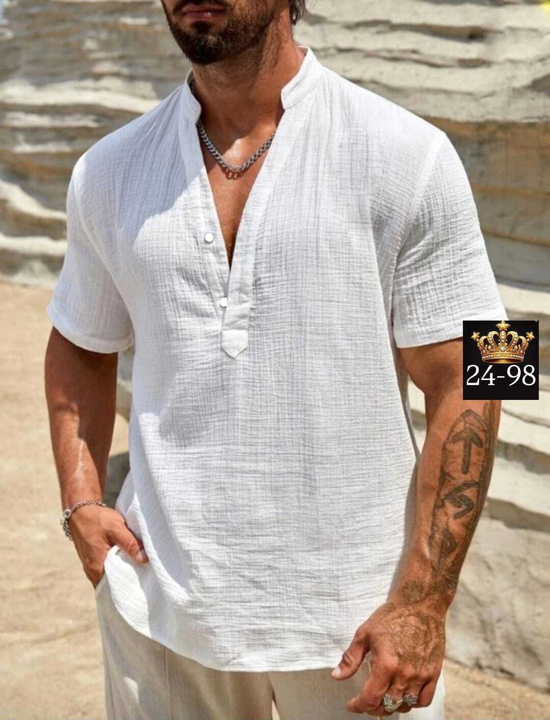 рубашка льняная мужская,мужская повседневная рубашка,летняя мужская рубашка,повседневная рубашка,пляжная рубашка мужская