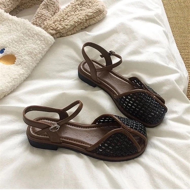 плетеные босоножки,женские сандалии,плетеные сандалии,повседневные сандалии,босоножки натуральная
