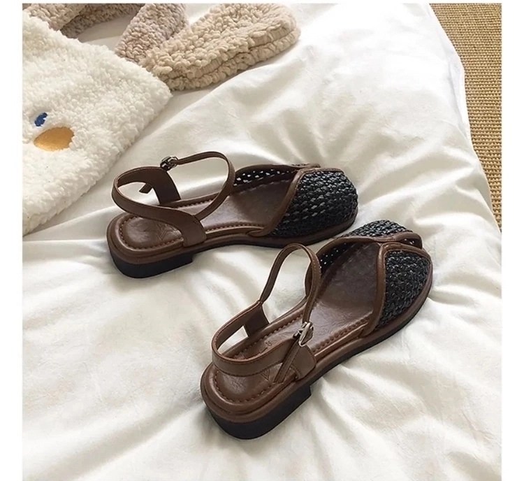 плетеные босоножки,женские сандалии,плетеные сандалии,повседневные сандалии,босоножки натуральная