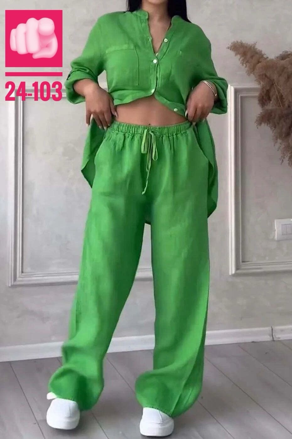 костюм с широкими брюками,модные костюмы,комплект с брюками,женские летние костюмы,льняной брючный костюм