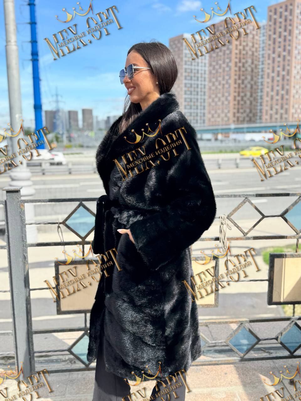 шубы норковые,норковая шуба с английским воротником,шуба из норки,черная норковая шуба,черная шуба