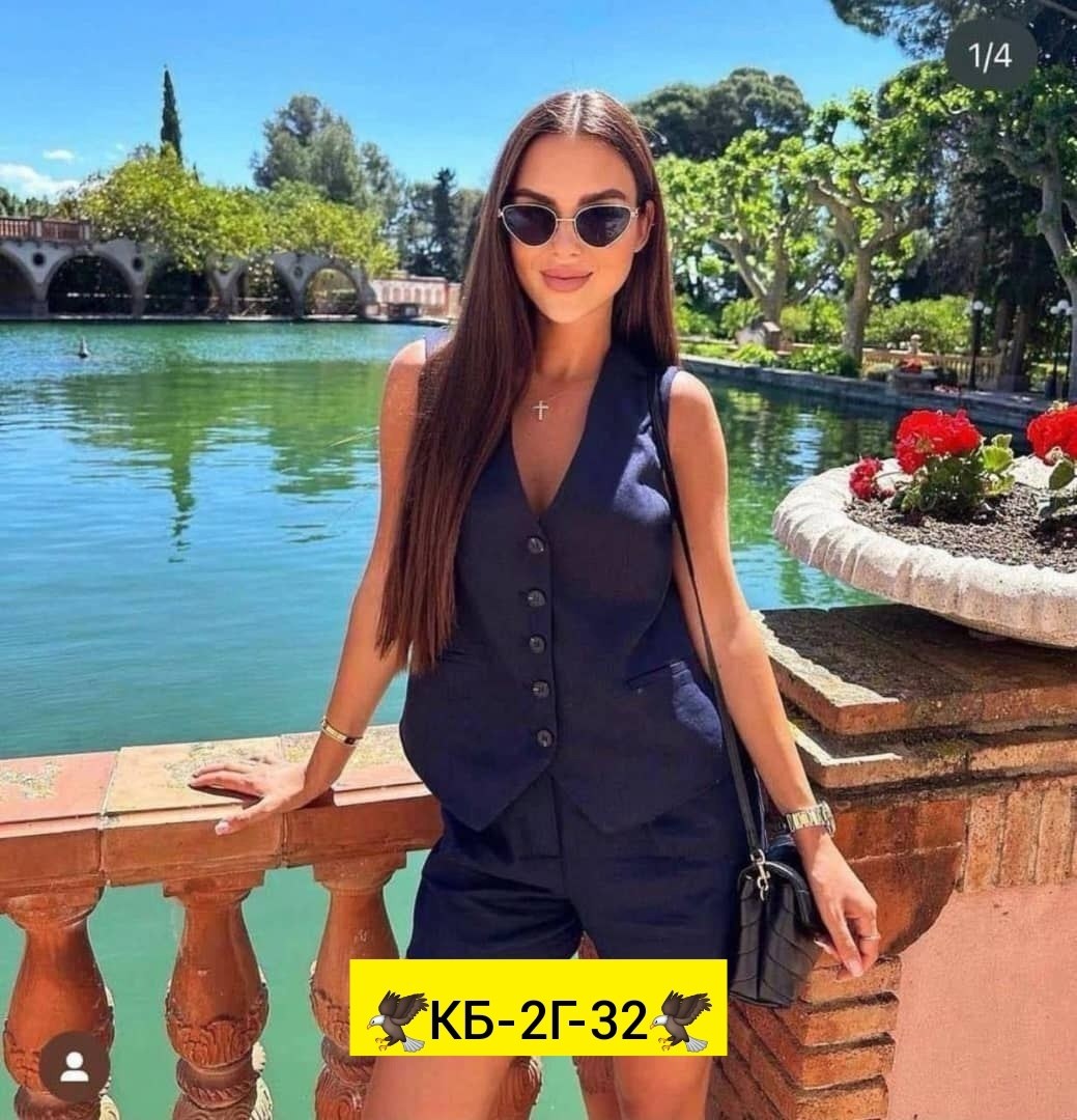 костюм двойка с жилеткой,стильные костюмы,женский летний костюм двойка,костюм шорты и жилет,костюм двойка