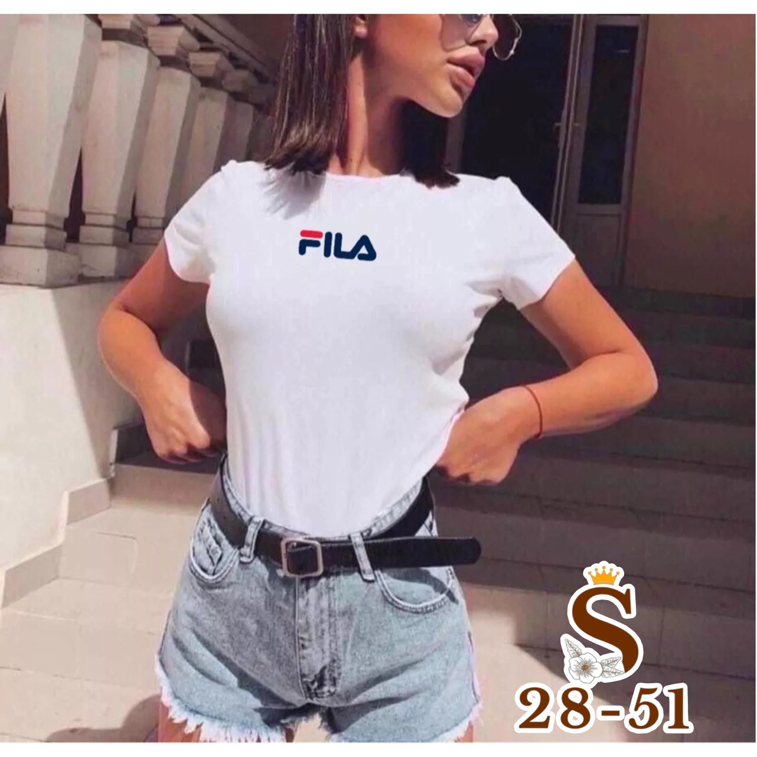 футболки женская,женская повседневная футболка,футболка женская fila,футболка женская 2025,футболки поло женские