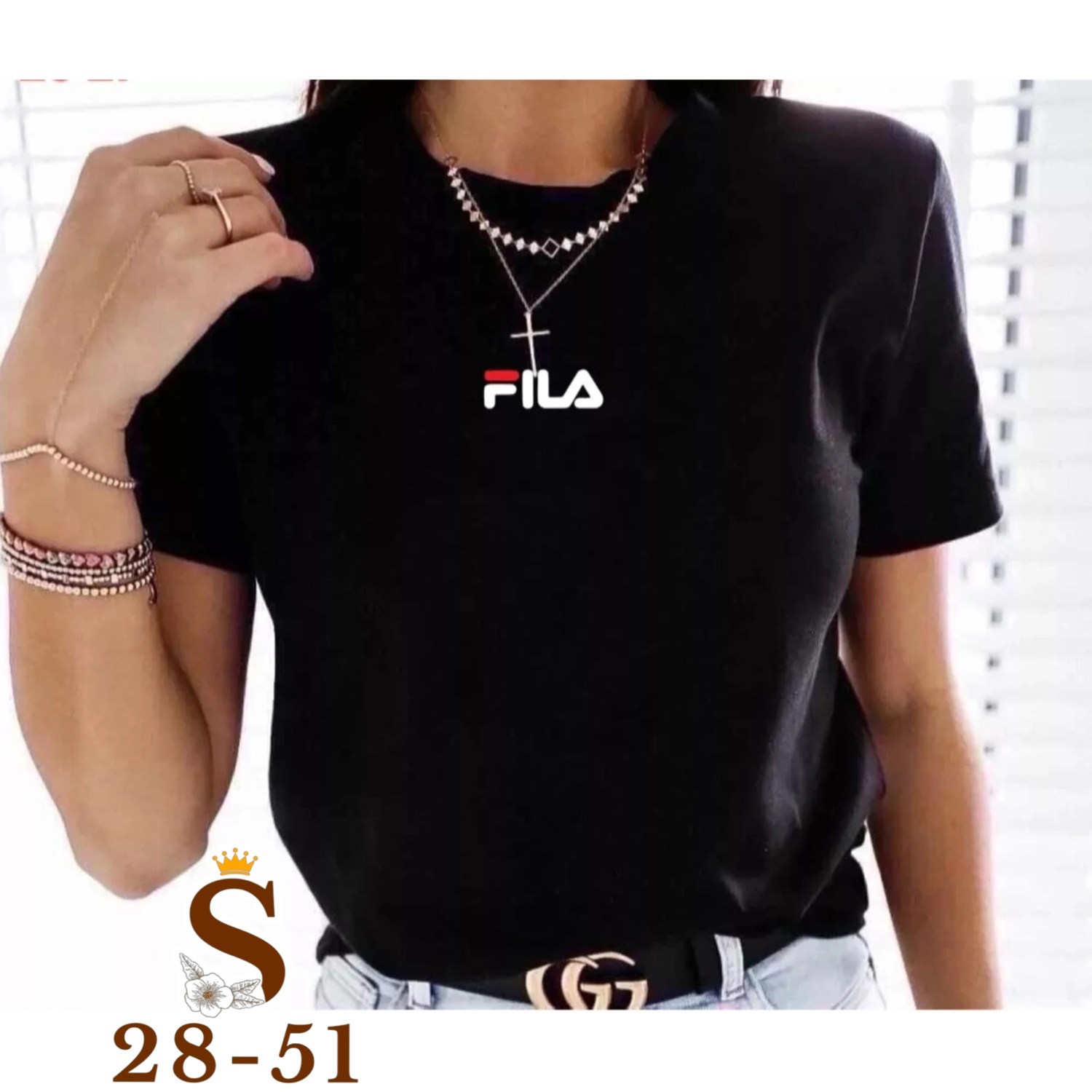 футболки женская,женская повседневная футболка,футболка женская fila,футболка женская 2025,футболки поло женские