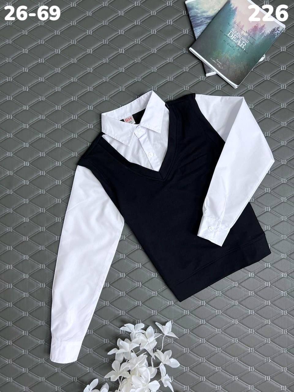 рубашка обманка школьная,школьная форма,рубашка обманка,школьная одежда,одежда для школьников