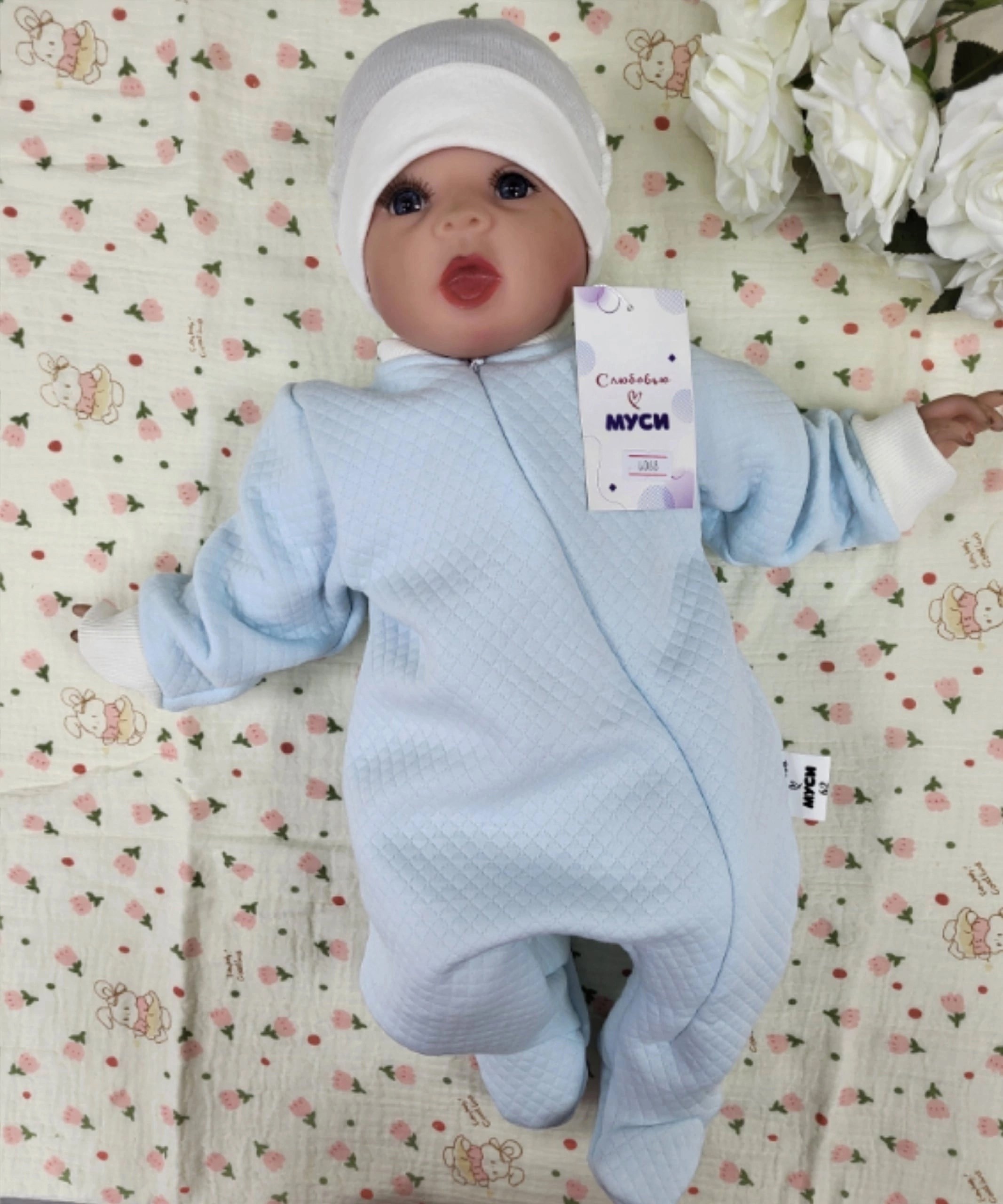 комбинезон голубой,детские комбинезоны,детский комбинезон,одежда для новорожденного,одежда для новорожденных
