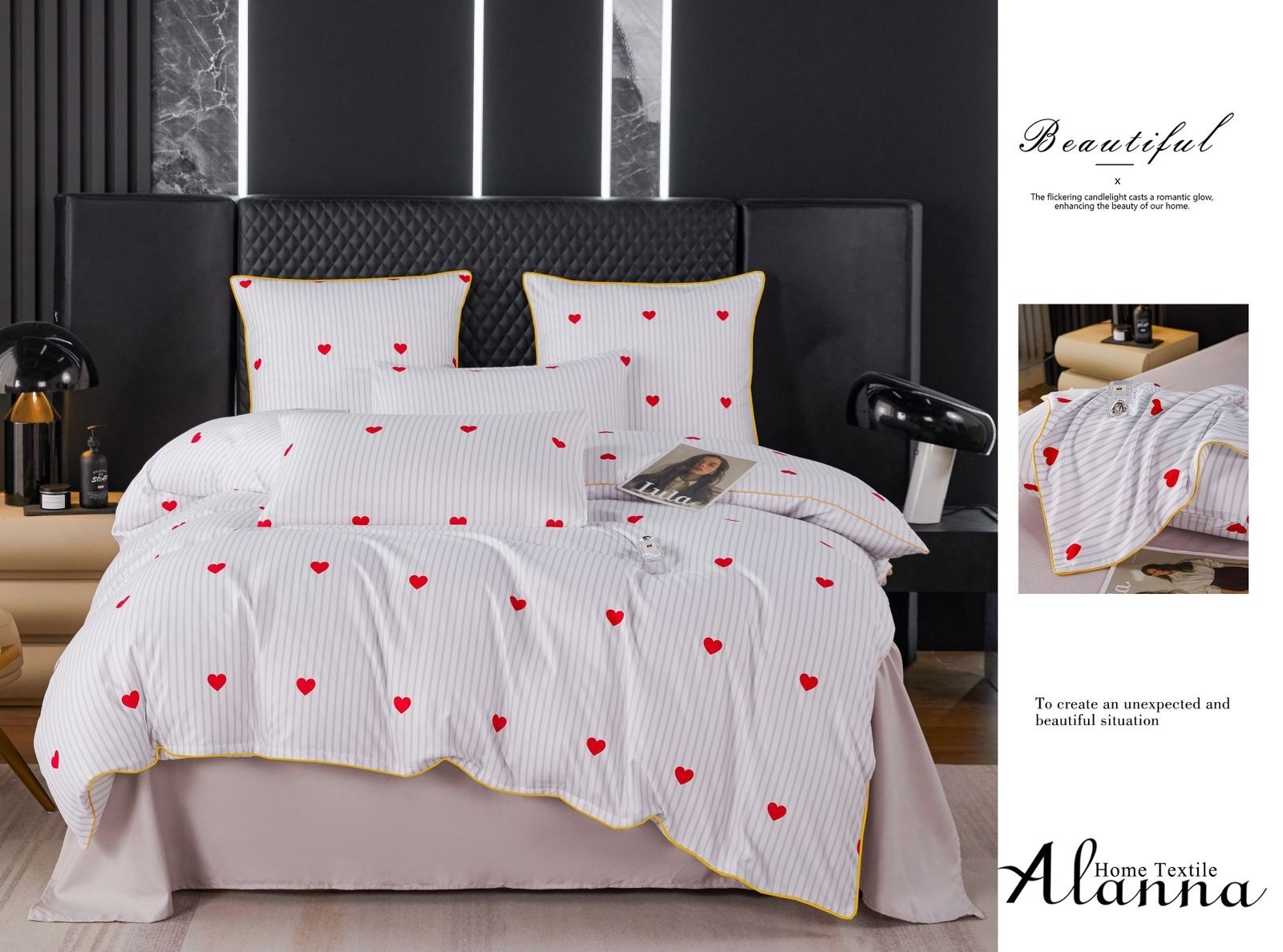 комплект постельного белья alanna,комплект постельное бельё,комплект постельного белья сатин евро,комплект постельного белья семейный сатин,постельное белье из сатина