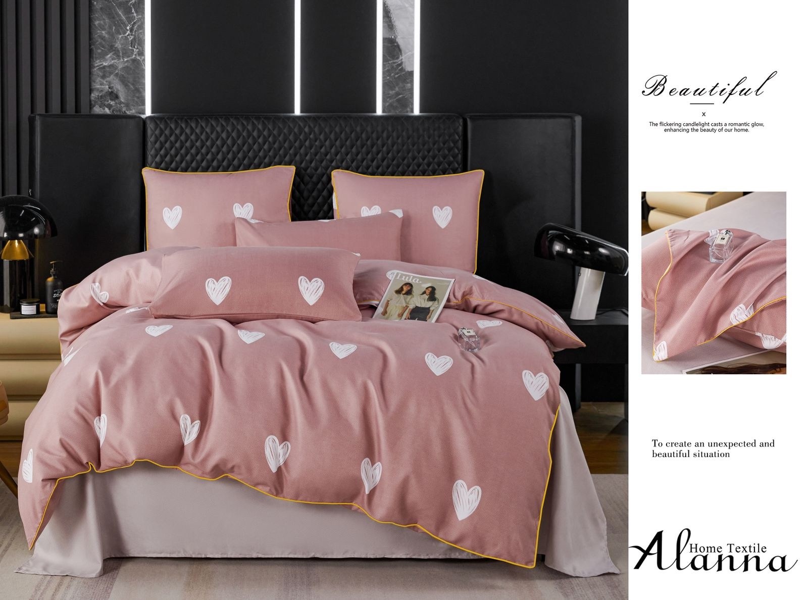 комплект постельного белья alanna,комплект постельное бельё,комплект постельного белья сатин евро,комплект постельного белья семейный сатин,постельное белье из сатина