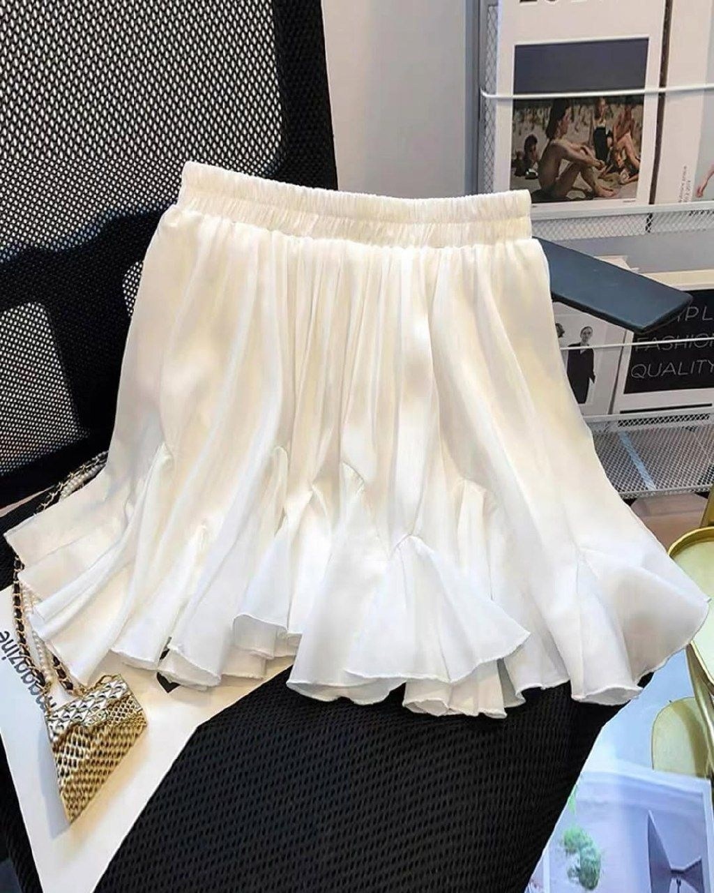 юбка,юбка с оборками,юбка шифон,женская юбка,юбка свободная