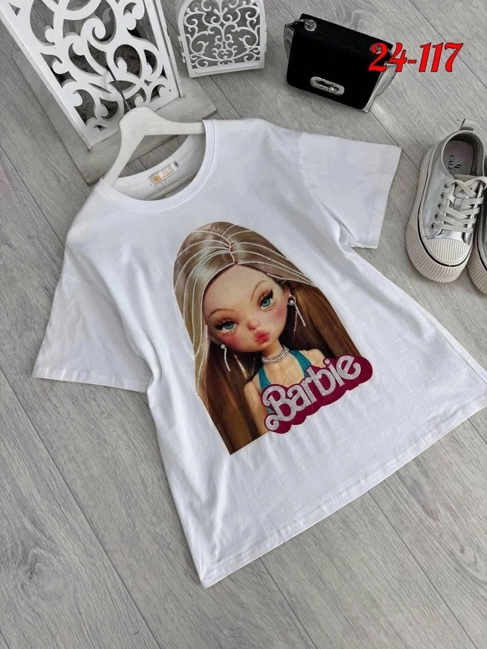 футболка с барби,футболка barbie,футболка для девочек,футболка барби женская серая,футболка с принтом барби