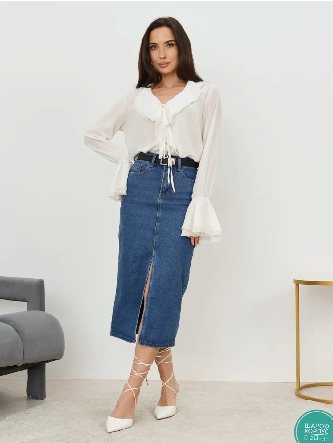 джинсовая юбка,юбка с разрезом джинсовая,джинсовая юбка миди,юбка женская джинсовая,длинная джинсовая юбка