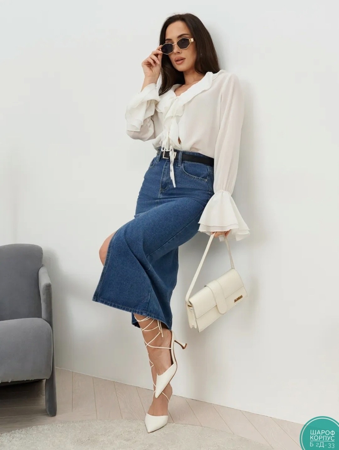 юбка джинсовая,юбки джинсовые миди,джинсовая юбка миди для невысоких,юбка женская,джинсовая юбка миди с разрезом