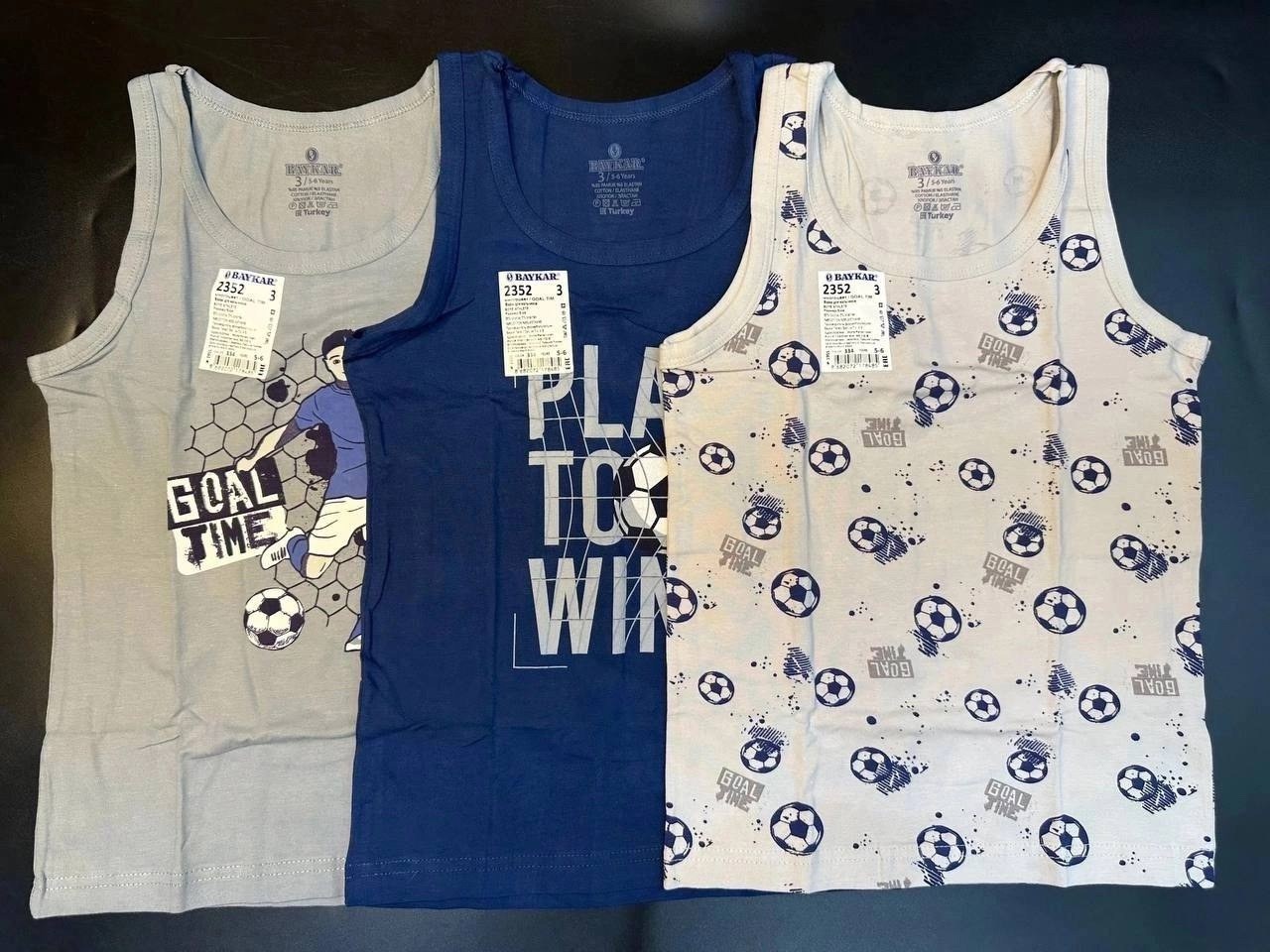 майка baykar для мальчиков,комплект маек baykar,комплект маек baykar для мальчиков,майка для мальчиков байкар 2156,майка baykar