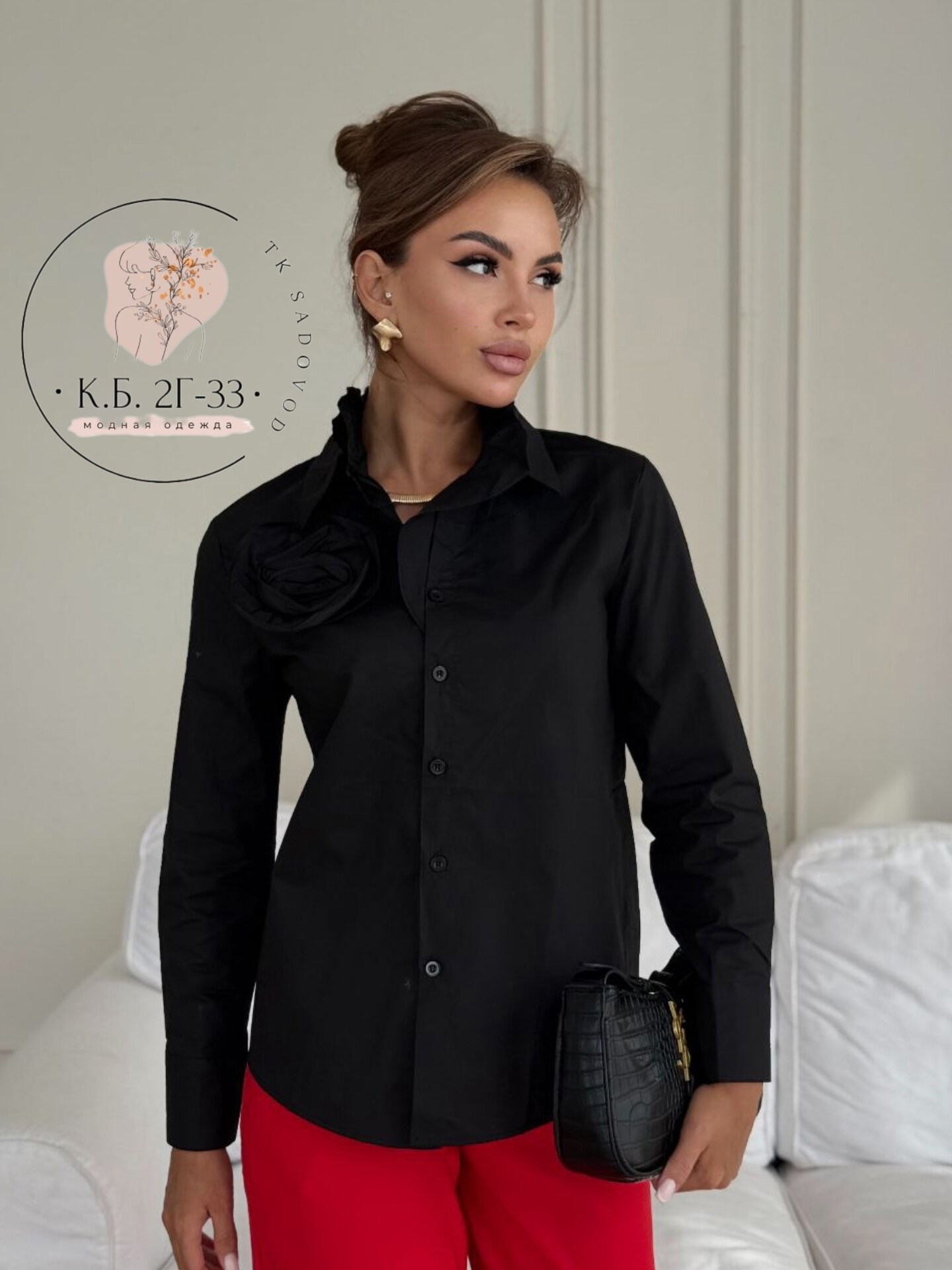 рубашка черная женская,женская блузка рубашка,женская блуза,блуза с розами,рубашка женская