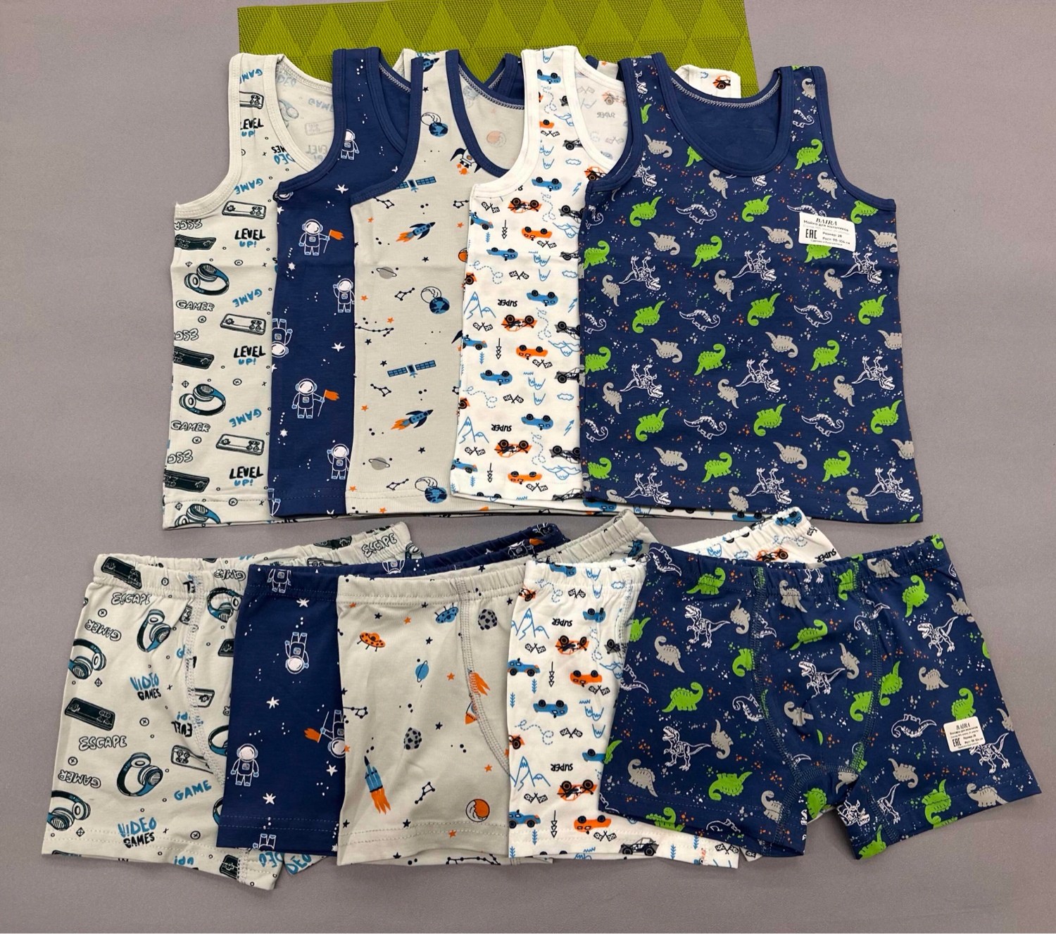 детский комплект белья,детский комплект нижнего белья,комплект нижнего белья для мальчика,комплект майка+трусы elita,комплект майка и трусы для мальчика