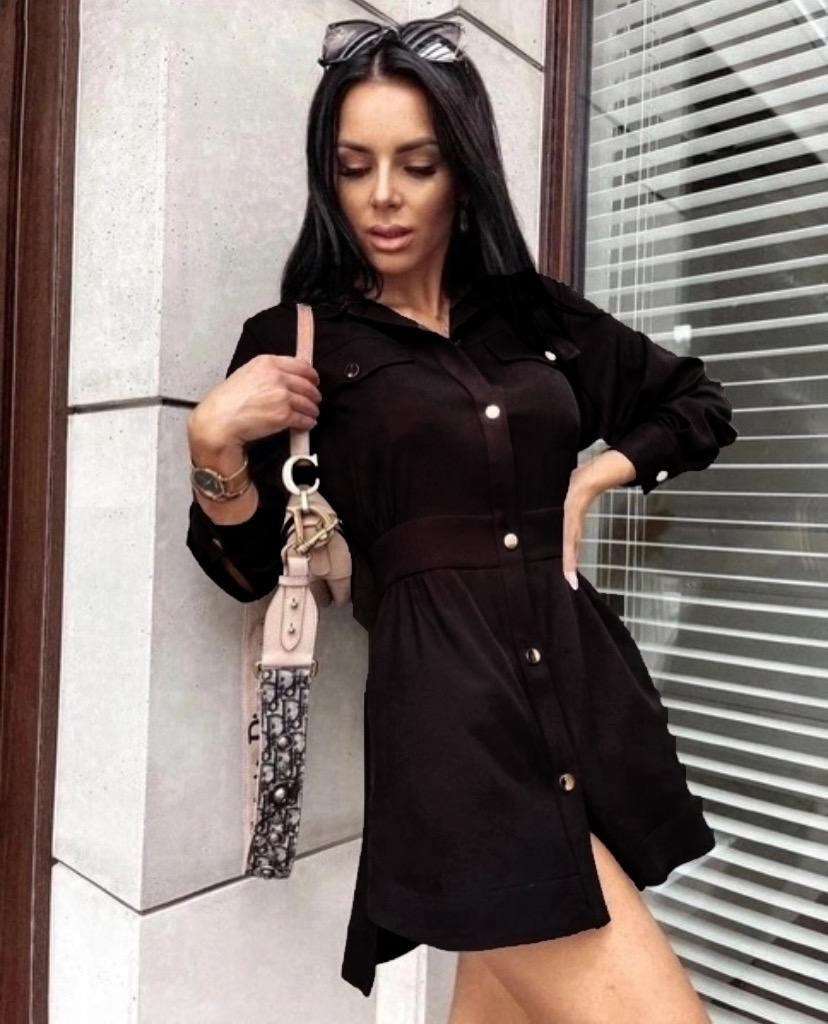 женское платье рубашка,платье рубашка с поясом,платье рубашка,черное платье рубашка,платье женская