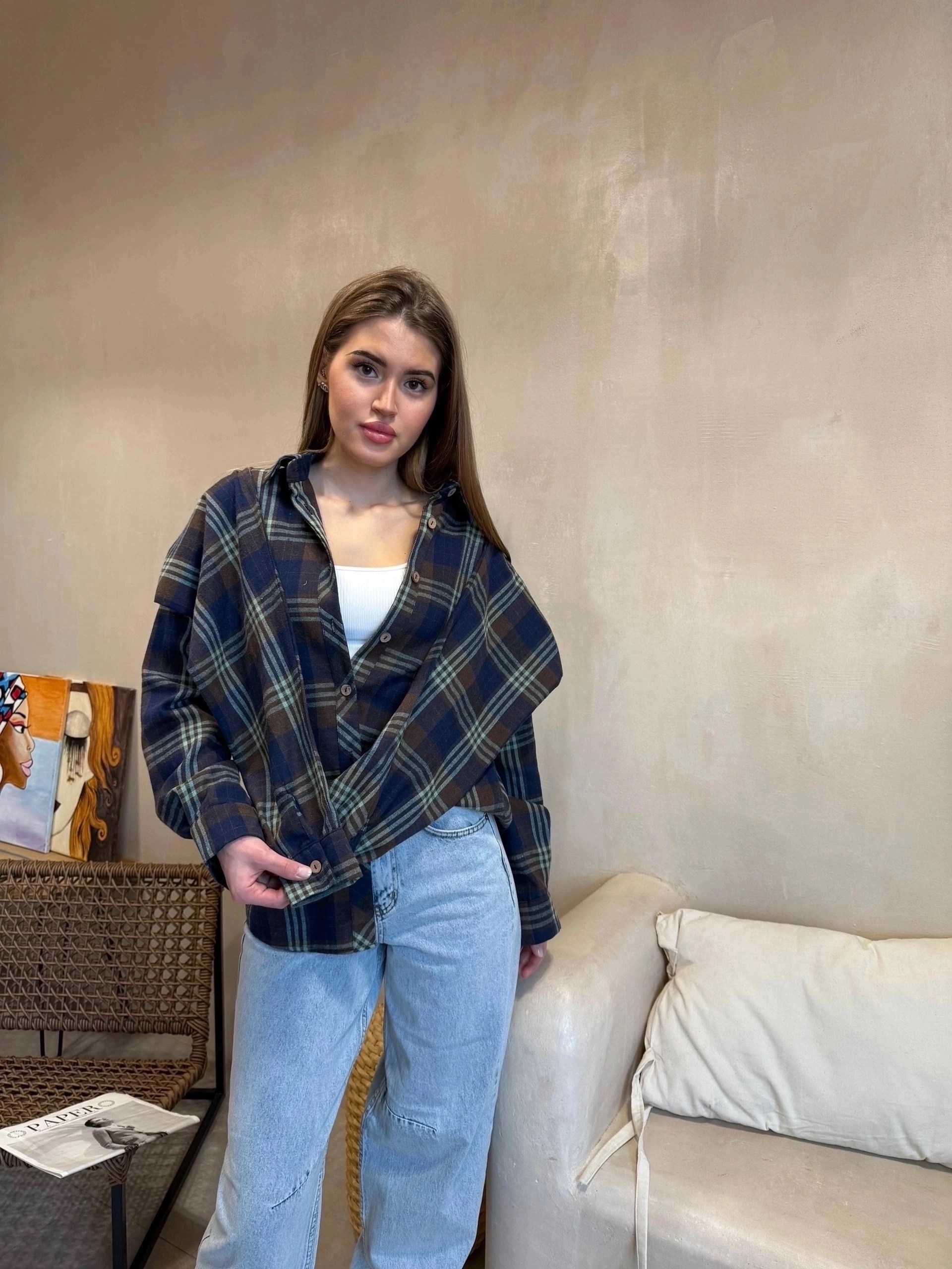 рубашка в клетку женская,рубашка в клетку,рубашка женская оверсайз в клетку,рубашка в клетку оверсайз теплая,оверсайз рубашка в клетку