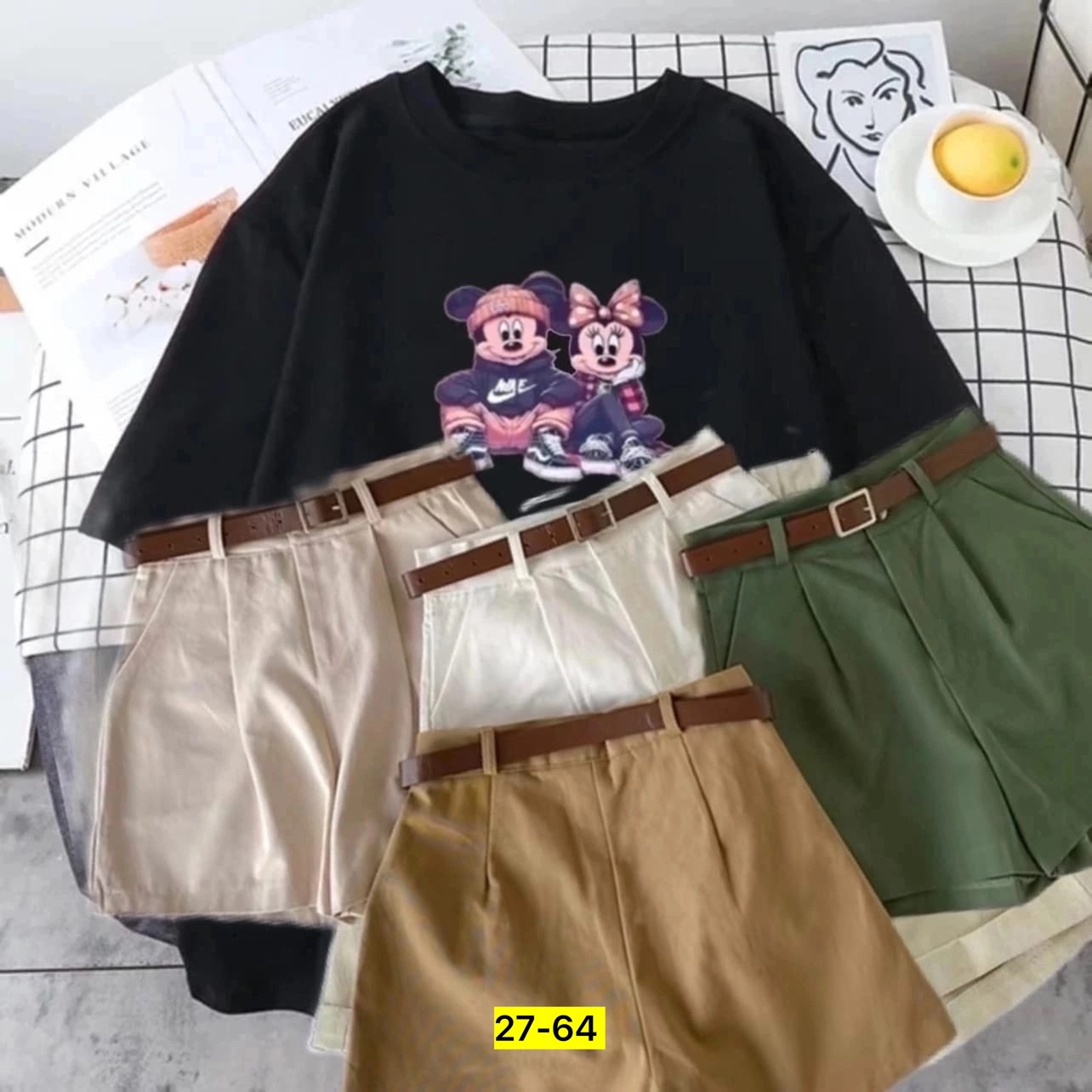 кофта tokyo revengers,шорты с высокой талией,корейская одежда,повседневные шорты