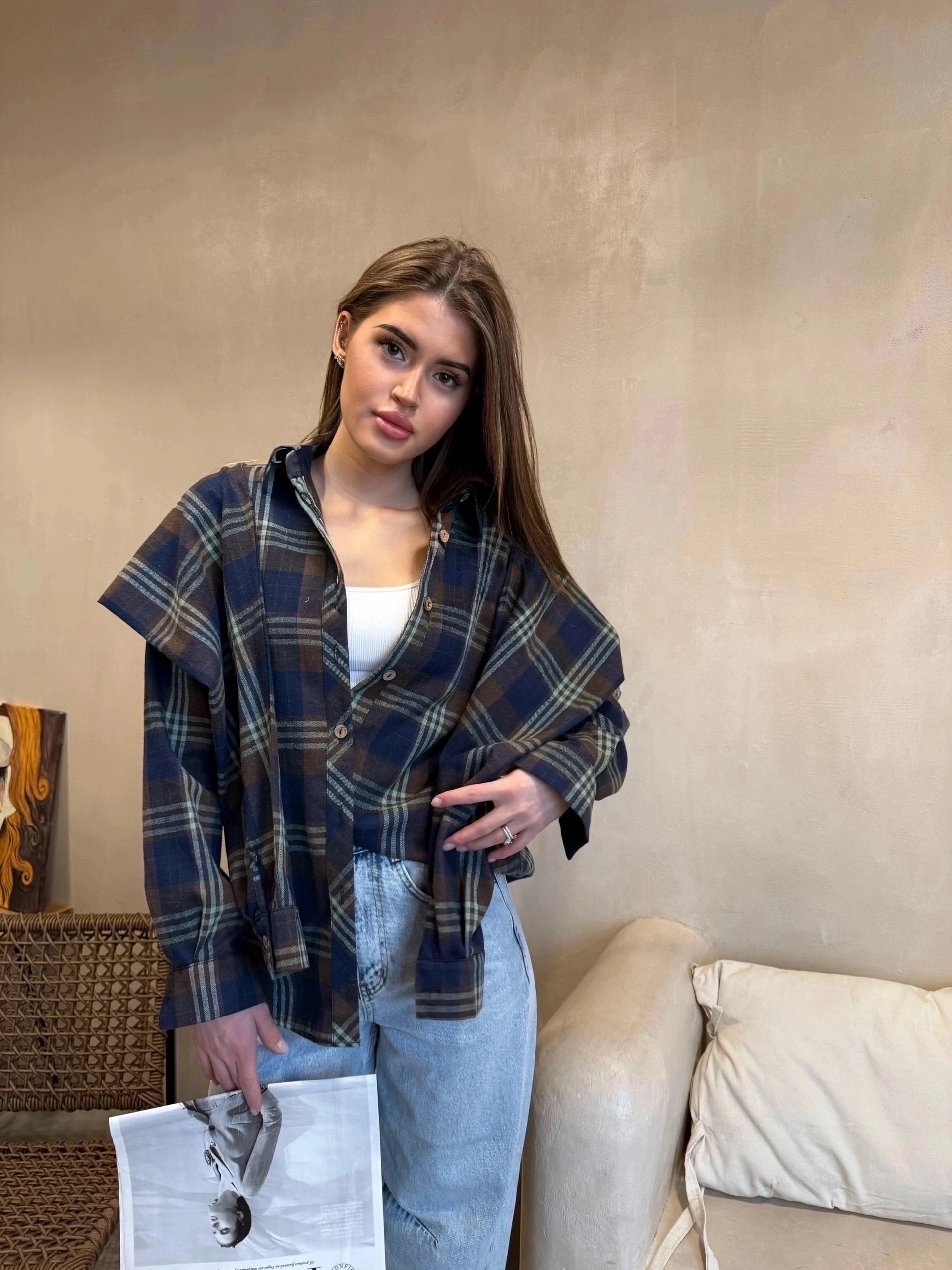 рубашка в клетку женская,рубашка в клетку,рубашка женская оверсайз в клетку,рубашка в клетку оверсайз теплая,оверсайз рубашка в клетку