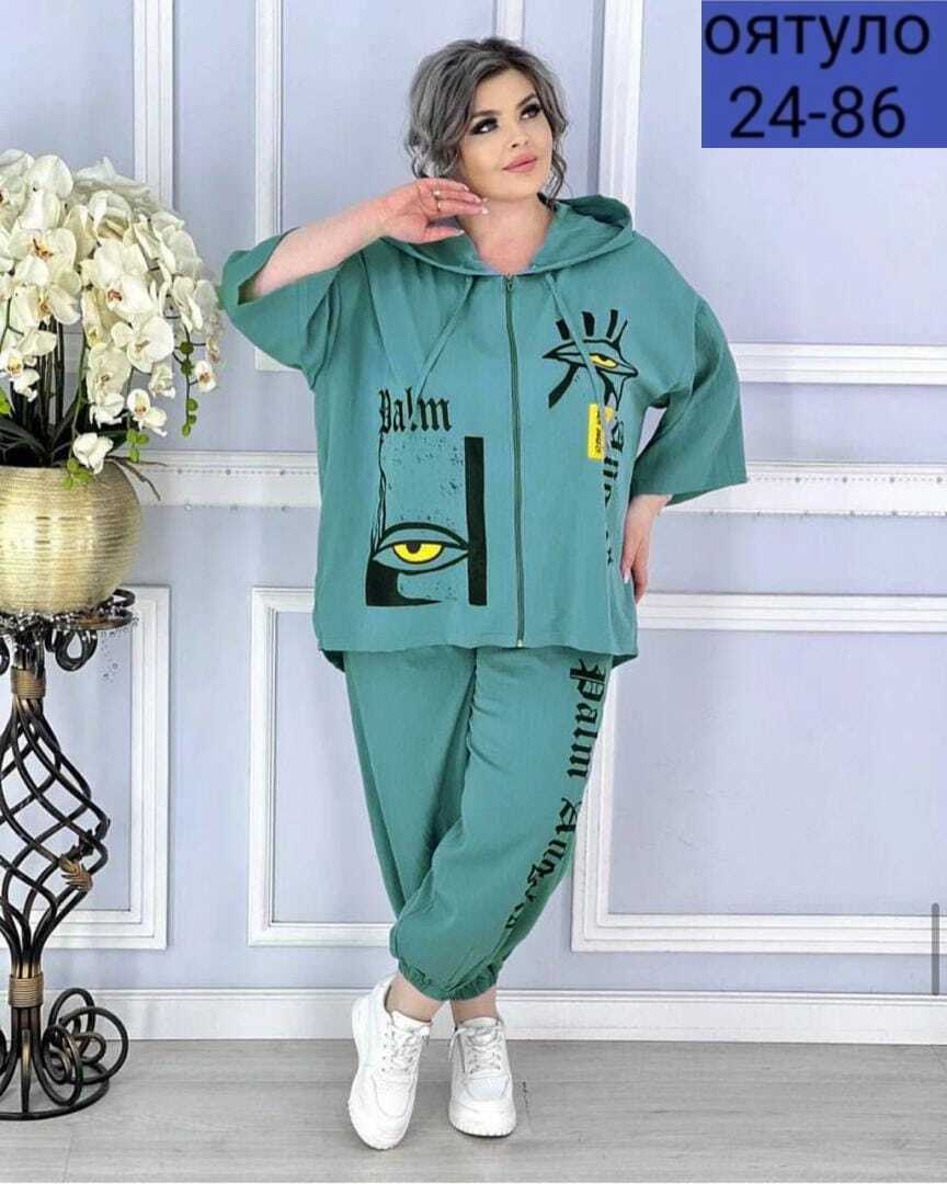 костюм трикотажный свободный,костюм женский, больших размеров,костюм двойка,спортивные костюмы женские