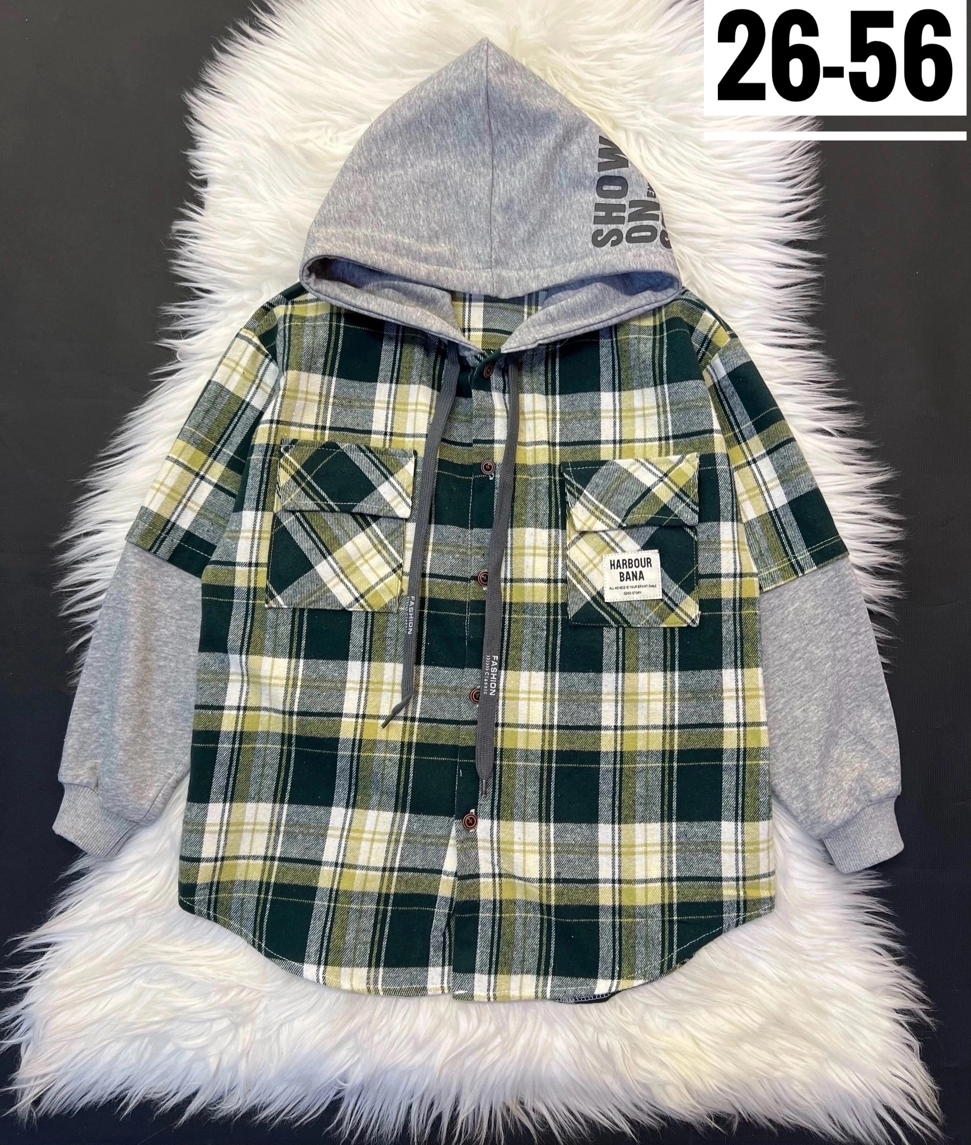 рубашка для мальчика,рубашка с капюшоном,детская рубашка,рубашка с капюшоном для мальчика,рубашка в клетку с капюшоном