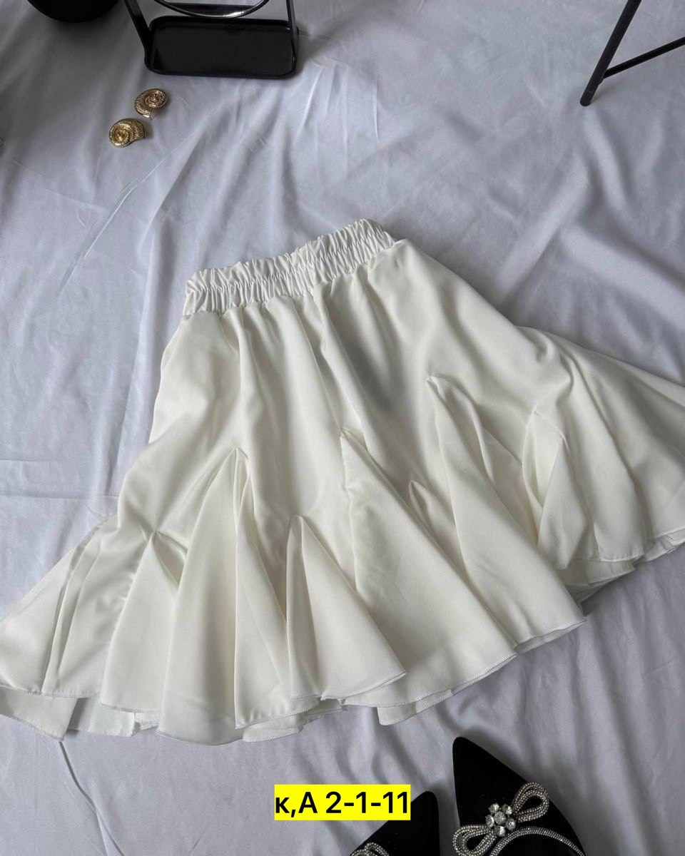 юбка,юбка с оборками,женская юбка,белая юбка,юбка шифон