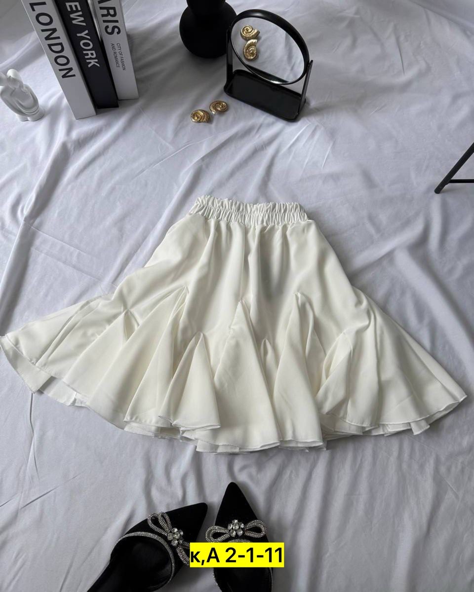 юбка,юбка с оборками,женская юбка,белая юбка,юбка шифон