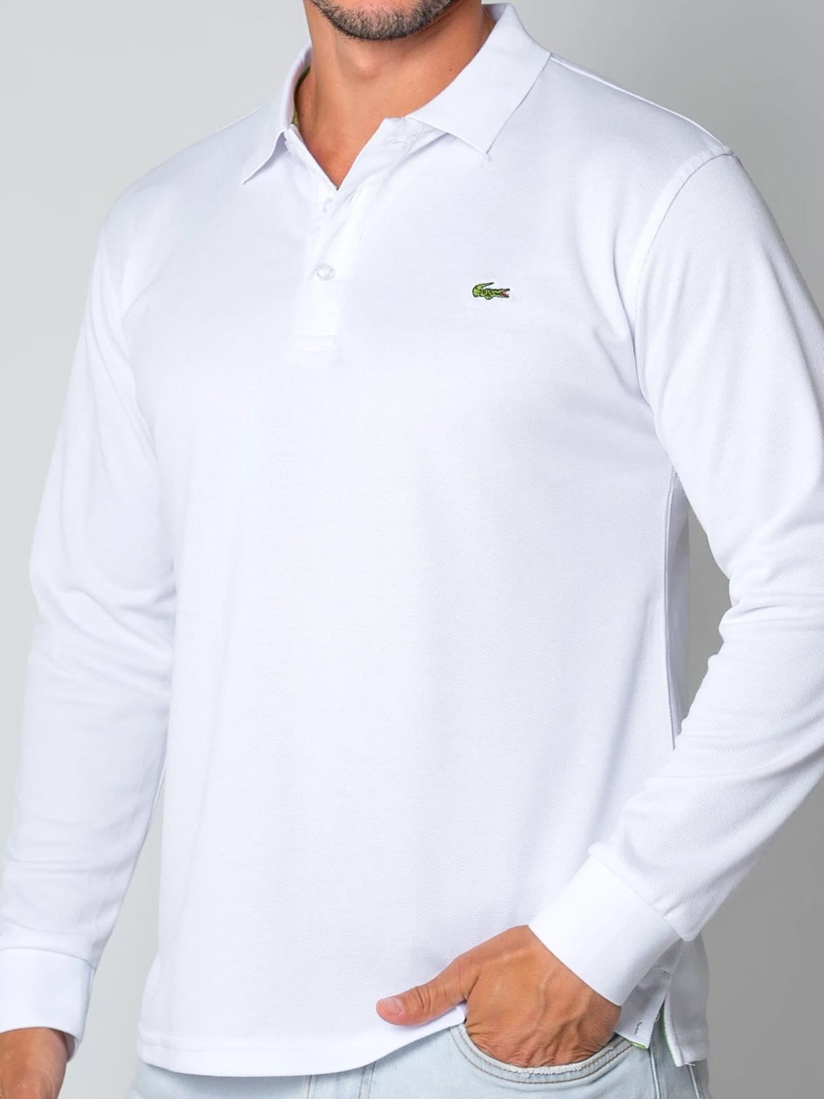 поло с длинными рукавами,lacoste белый,long sleeve polo shirt lacoste,кофта белая мужская,мужская мода