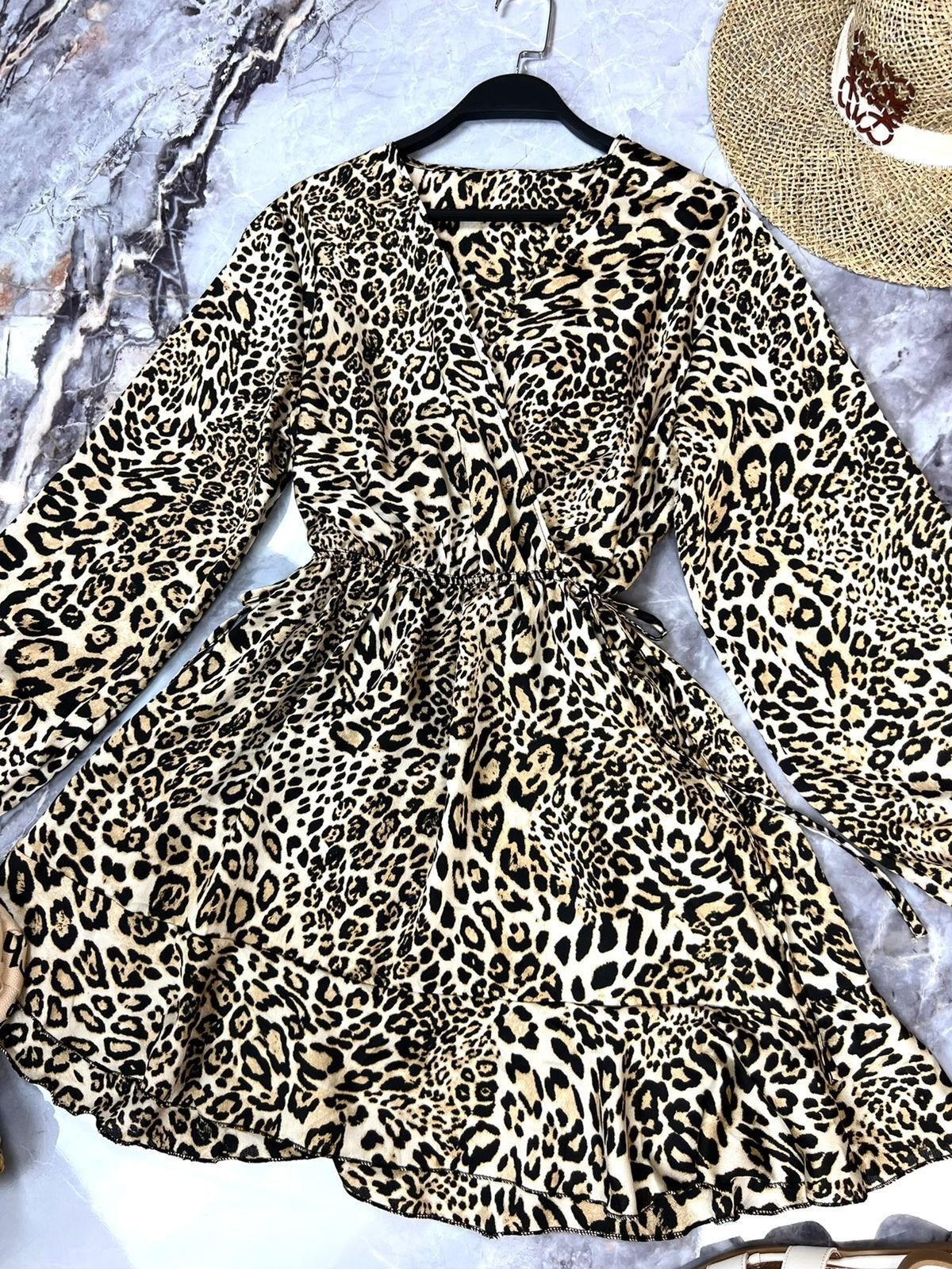 платье koton леопардовое,платье женское леопардовое,платье с леопардовым принтом,платье леопардовое,платье шифоновое с леопардовым принтом
