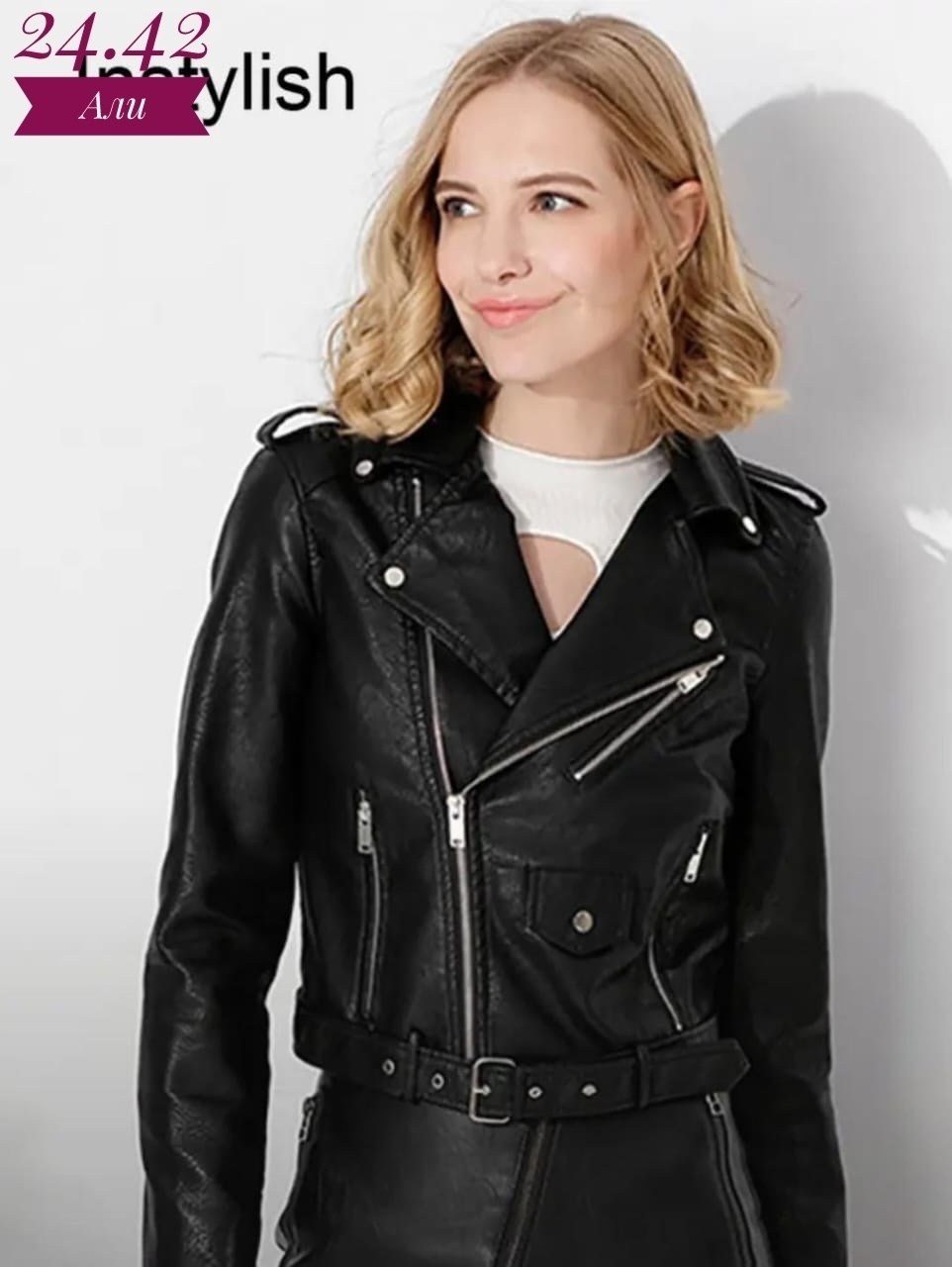 женская куртка из искусственной кожи,женская короткая куртка из искусственной кожи,куртка женская кожаная,женская байкерская куртка из искусственной кожи,голубая косуха zara
