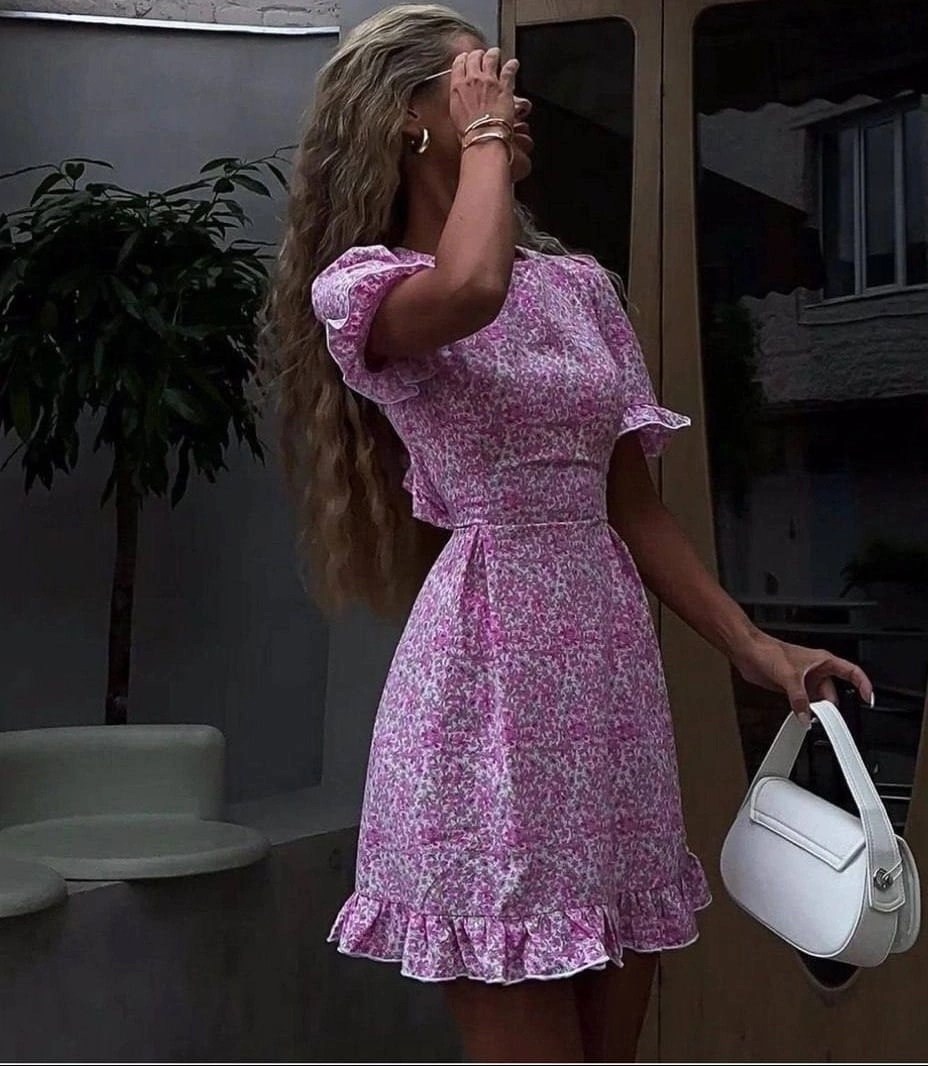 женские летние платья,платье короткие,летнее платье,платья мини,платье розовое мини