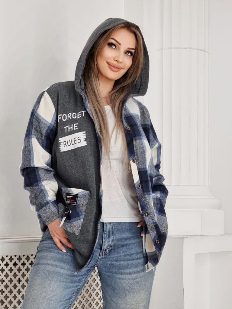 рубашка теплая женская,рубашка теплая,худи оверсайз теплая,рубашка теплая в клетку удлиненная,рубашка оверсайз теплая в клетку