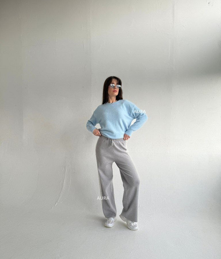 джемпер оверсайз,джемпер стиль,голубой джемпер,женские джемпера,джемпер из ангоры