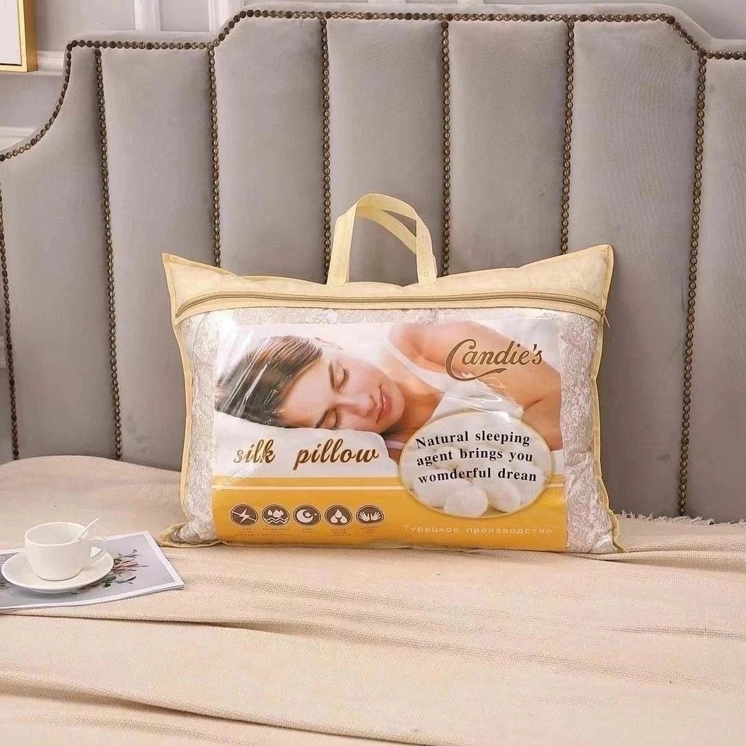 шелковая подушка,подушка шелк,подушка,подушки 50,подушка с шелковым наполнителем
