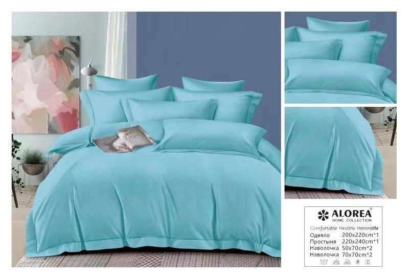 комплект постельное бельё,постельное белье сатин vega home зеленый,белье постельное,однотонное постельное белье,постельного белье евро