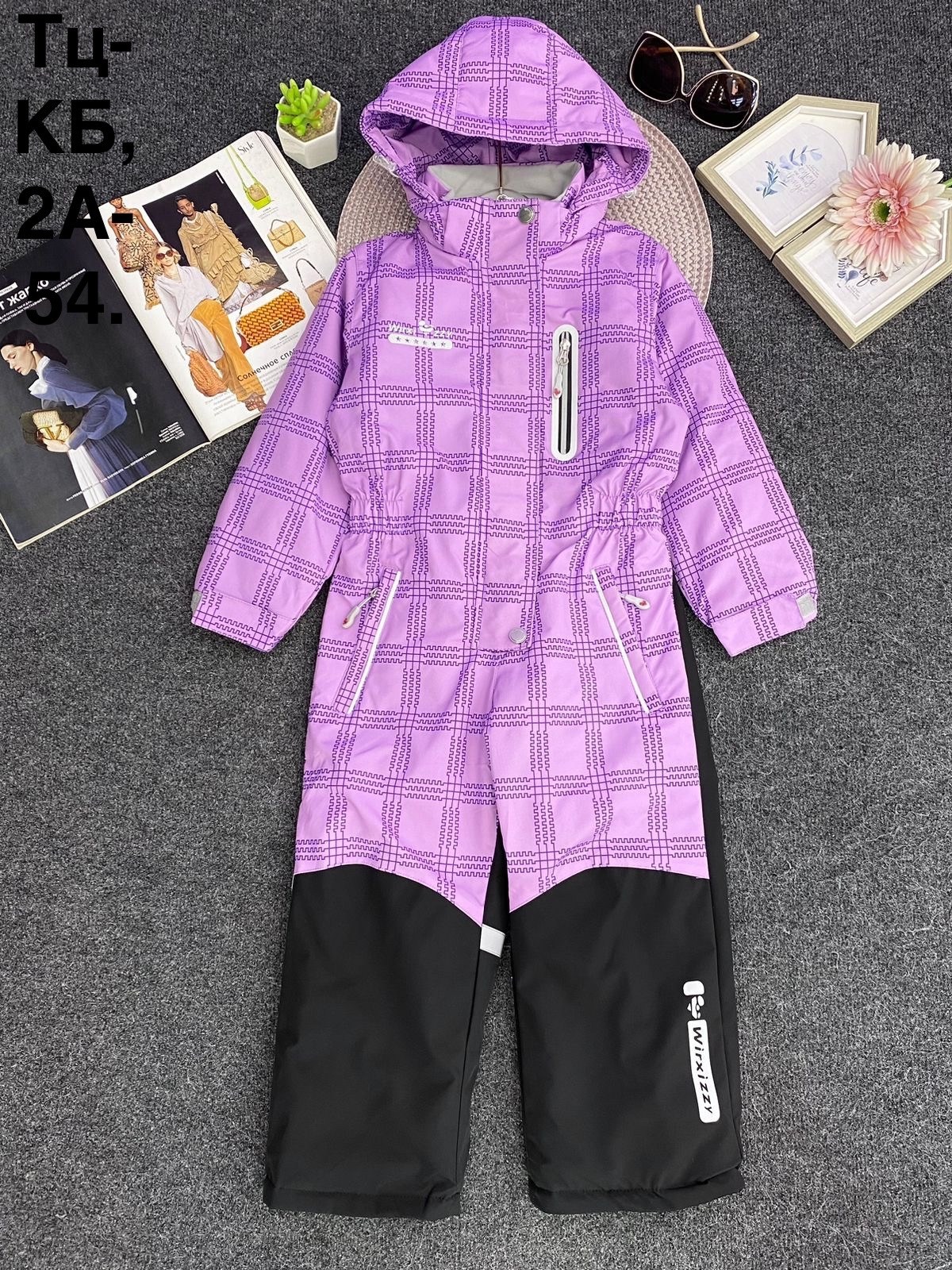 зимний комбинезон из мембранной ткани для девочки,демисезонный комбинезон,kalborn зимний комбинезон 1911,детские комбинезоны,nikastyle комбинезон