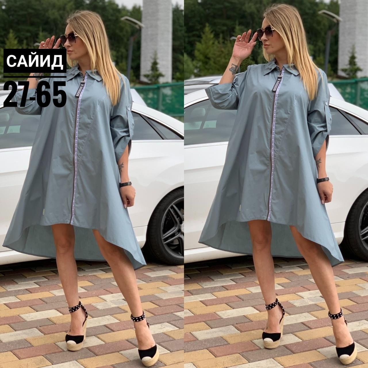 платье туника,платье рубашка на молнии,женская платье,удлиненное платье,платье спорт шик