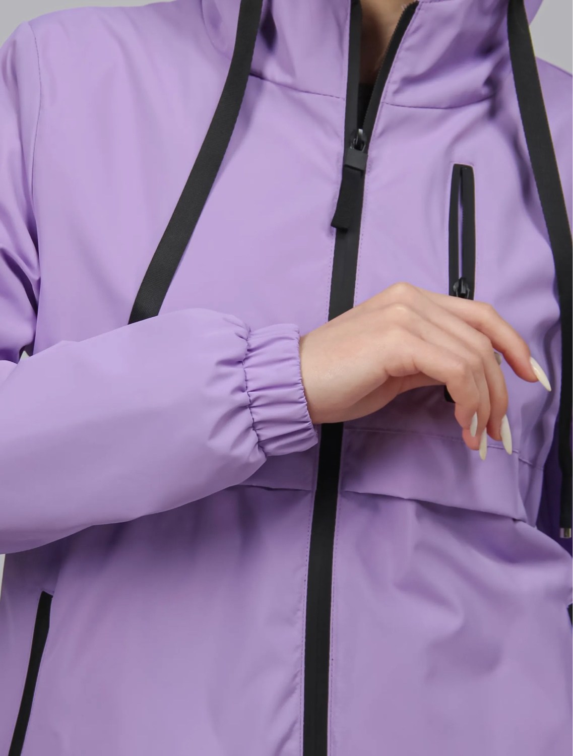 ветровка женская,ветровка,ветровка женская из текстиля с капюшоном,ветровка женская фиолетовая,женская куртка
