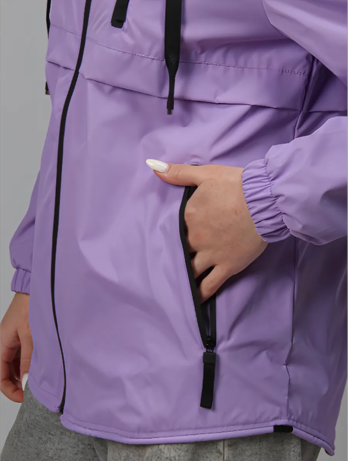 ветровка женская,ветровка,ветровка женская из текстиля с капюшоном,ветровка женская фиолетовая,женская куртка
