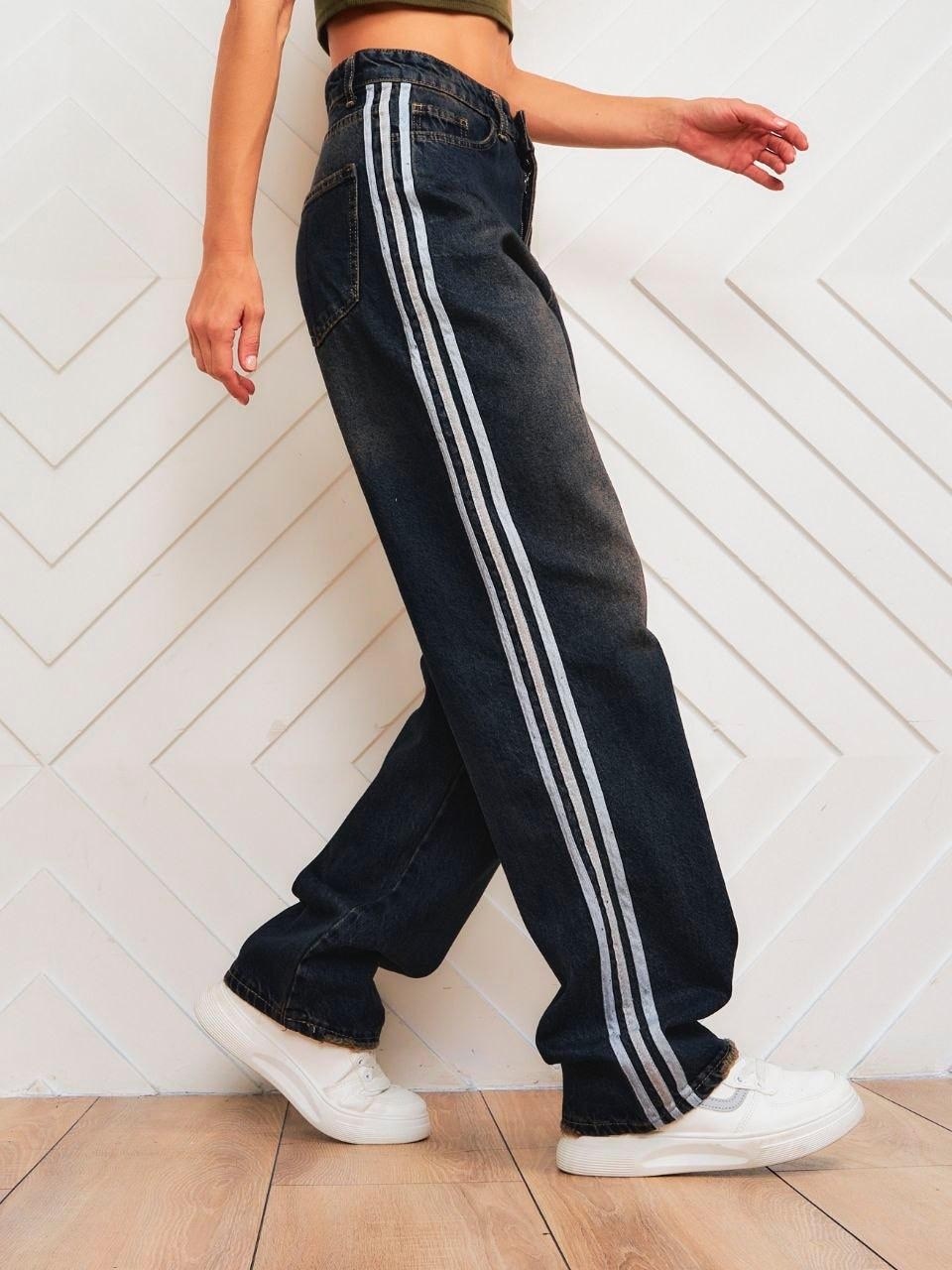джинсы широкие,джинсы в полоску,джинсовые брюки,женские широкие джинсы,мешковатые джинсы