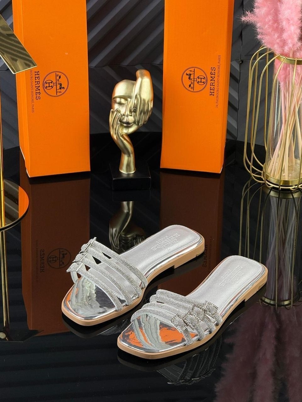 ,шлепанцы женские,шлепанцы хермес,женская ,хермесес шлепки