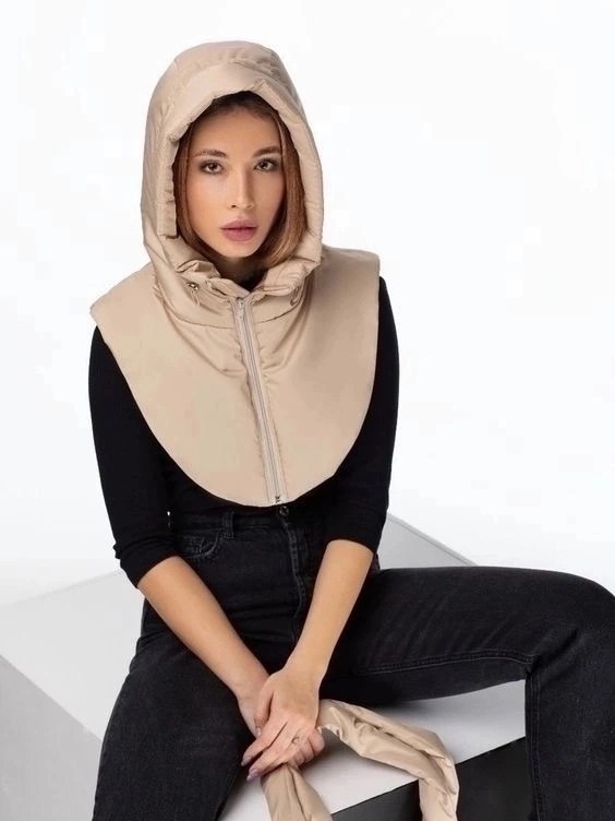 капюшон капор,манишка с капюшоном,манишка с капюшоном капор,съемный капюшон,капор женский зимний капюшон съемный