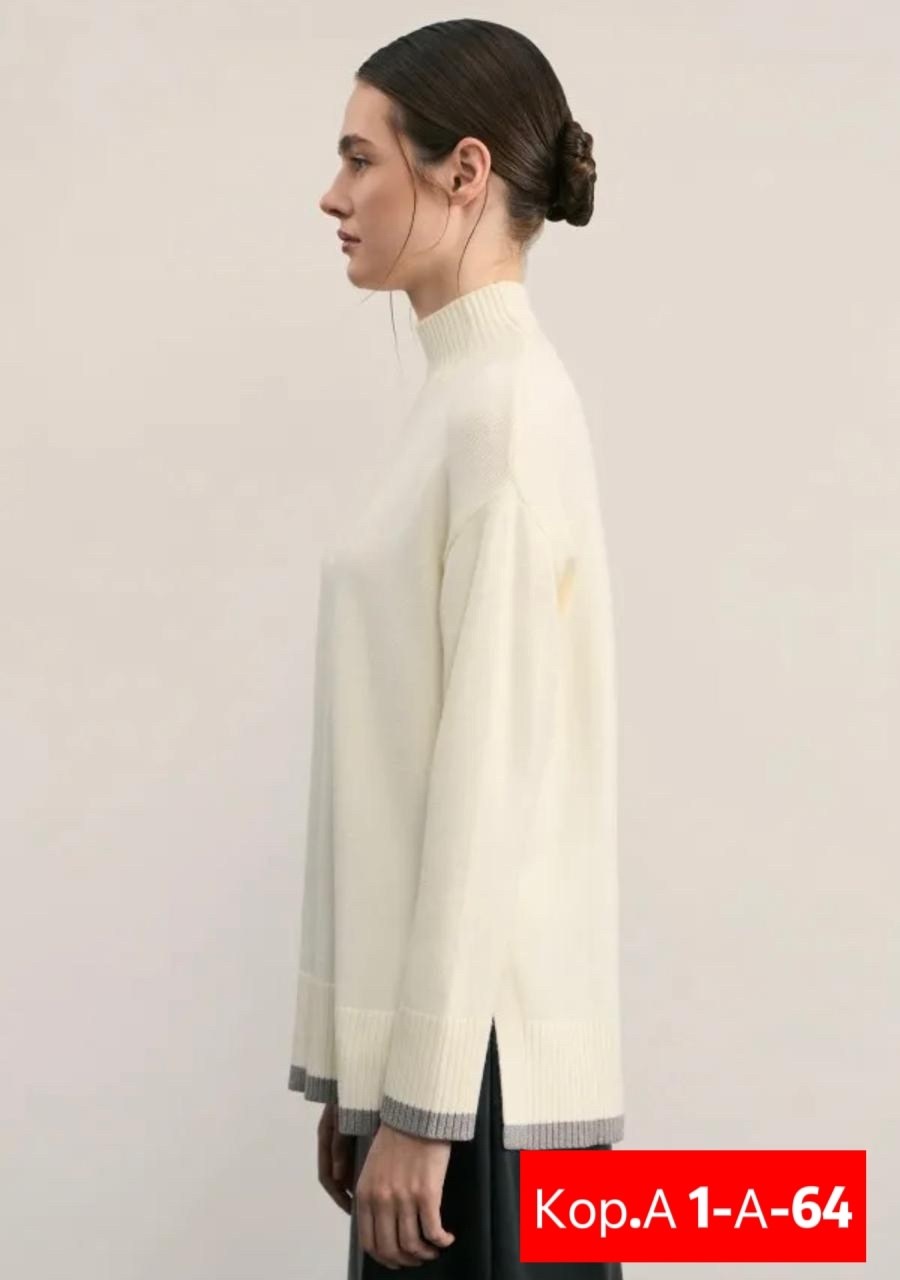 джемпер бежевый,джемпер с воротником стойка,свитер женский zarina,zarina джемпер женский,бежевый свитер