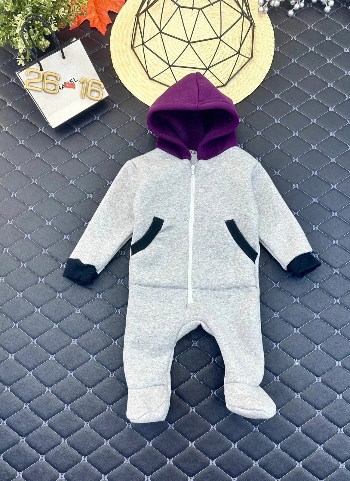 комбинезон на флисе,комбинезон детский,комбинезон,комбинезон серо,серый комбинезон