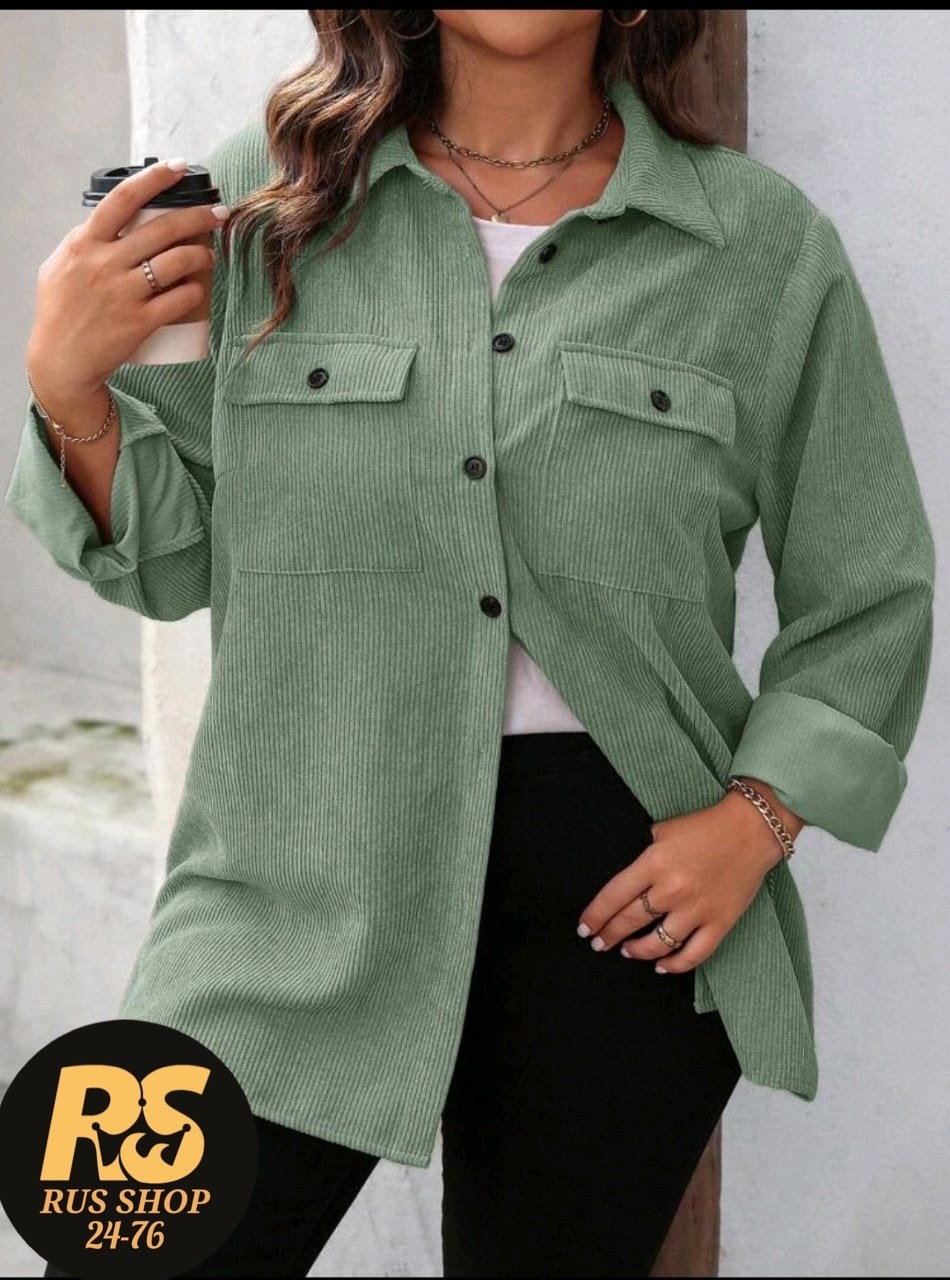 вельветовая рубашка женская,вельветовая рубашка,вельветовая рубашка для полных,повседневная куртка,рубашка кэжуал
